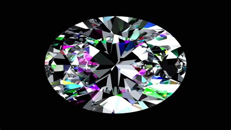 Iridescent Diamond Heart Looped Alpha Matte 3d Animation Stock
