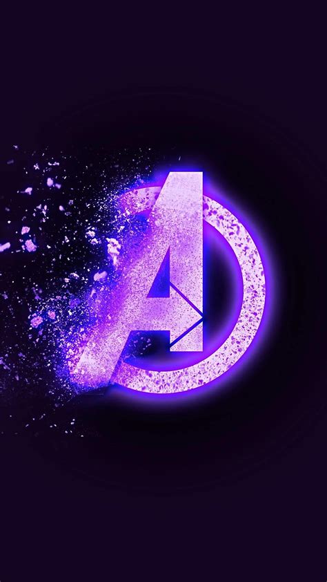 7 Avengers Logo Marvel Neon Iphone Hd Phone Wallpaper Pxfuel