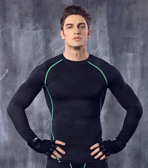 fitness exercise compression tights shirts long sleeve jerseys men shirt compression tights