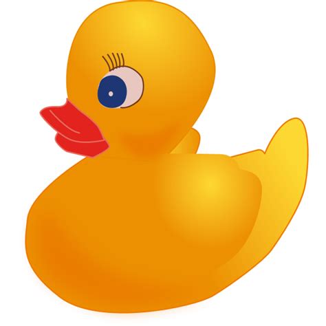 Yellow Rubber Duck Free Svg