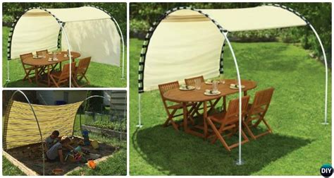 Outdoor day beds can be very expensive. DIY Outdoor PVC Canopy Projects Picture Instructions