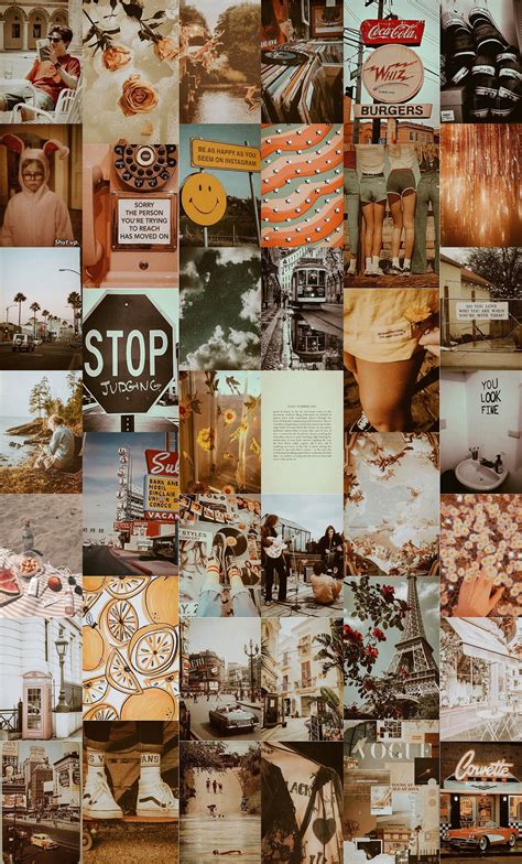 Dreamy Vintage Aesthetic Collage Kit Boho Aesthetic Photo