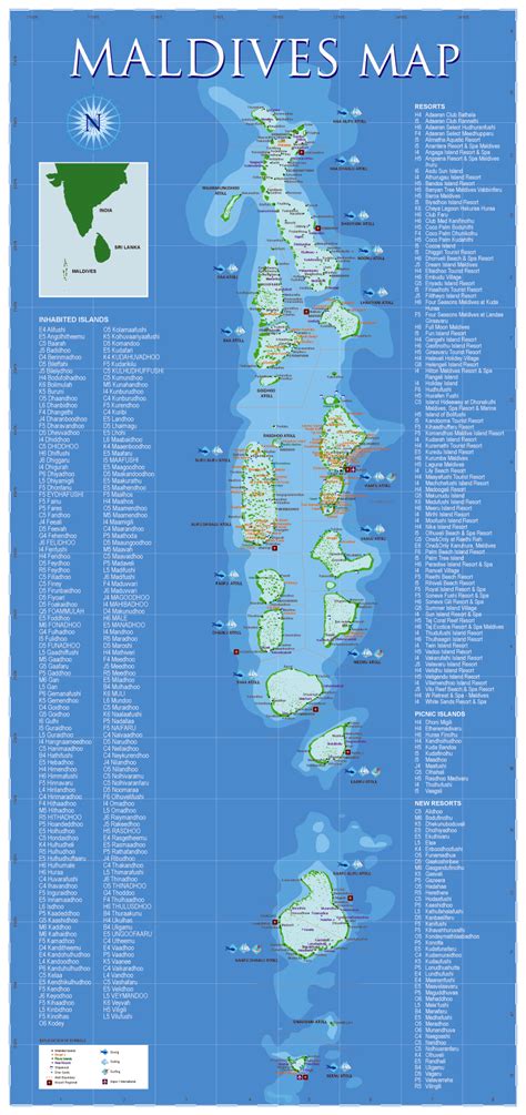 Detallado Mapa De Viaje De Maldivas Maldivas Asia Mapas Del Mundo
