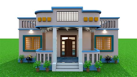 Village House Plan With 3 Bedroom Beautiful Indian Style House Design