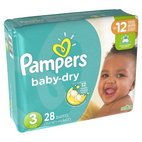 Pampers Baby Dry Diapers Size 3 28 Count