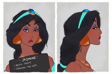 Jasmines Mugshot Best Disney Princess Fan Art Popsugar Love And Sex