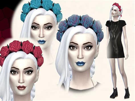 The Sims Resource White Hair Recolor 6 Vampires Style