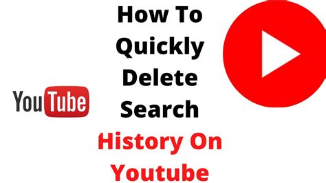 How To Quickly Delete Search History On Youtube Youtube