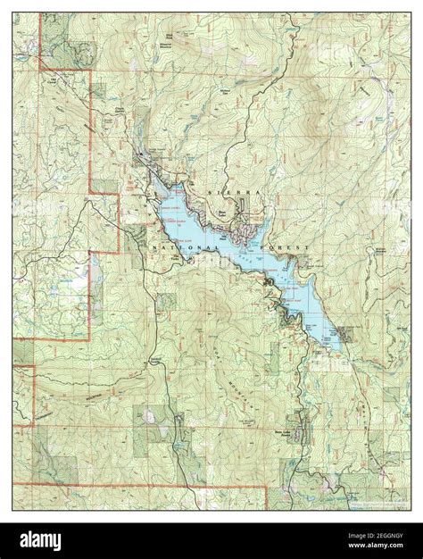 Bass Lake California Map 2004 124000 United States Of America By