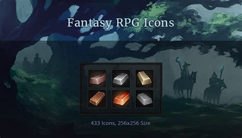 Fantasy Rpg Icons Gamedev Market