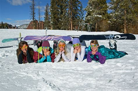 Snow Bunny Bachelorette Party With 80s Prom Dresses Breckenridge Co