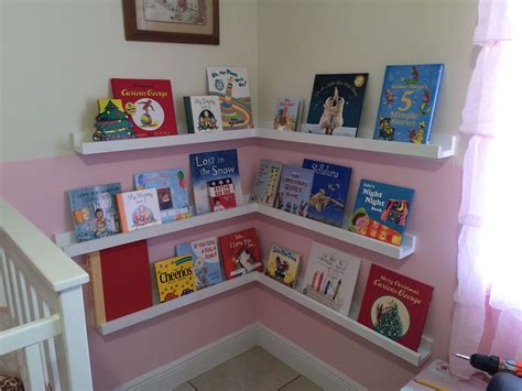 Corner Nursery Book Shelves Do It Yourself Home Projects From Ana