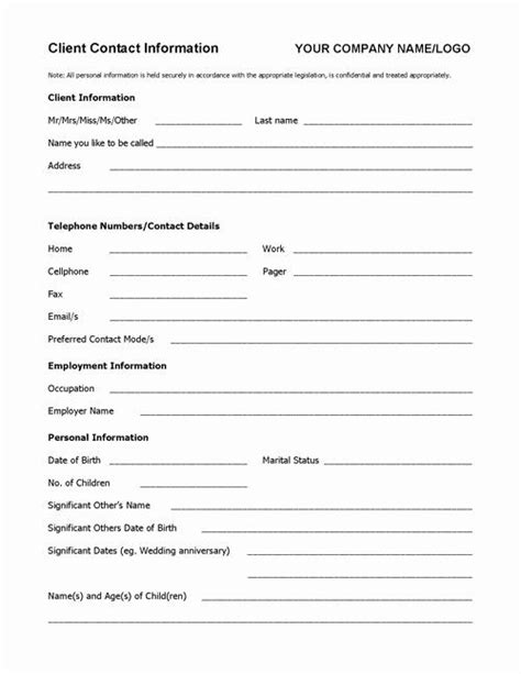 Pin on Example Business Form Template