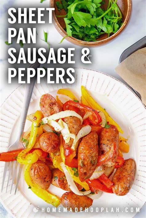 Sheet Pan Sausage And Peppers In 2021 Stuffed Peppers Main Dish Recipes Best Dinner Recipes