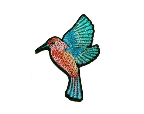 Hummingbird Sew On Patch Naszywka Embroidered Patch Applique Etsy