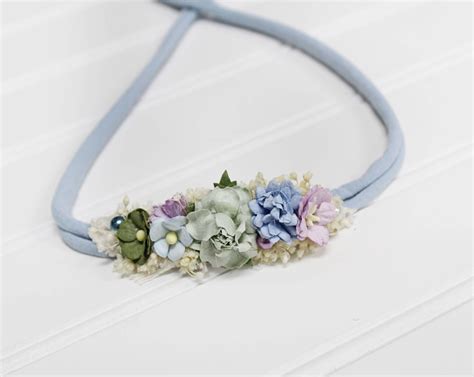 Sweet Pea Beautiful Dainty Headband In Periwinkle Lavender Etsy