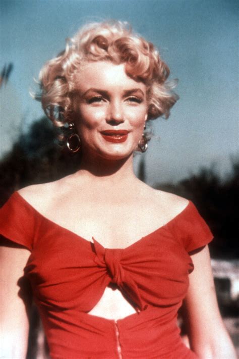 Marilyn Monroe Poster Red Dress Sexy Color Picture Image Retro Vintage