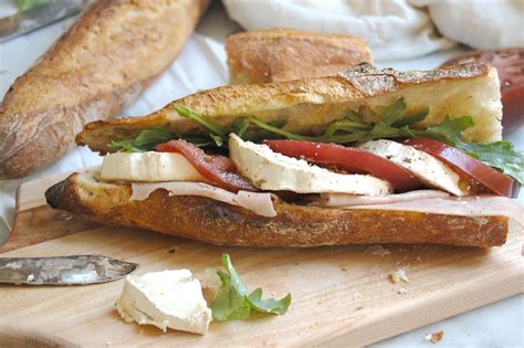 3 classic french baguette sandwiches