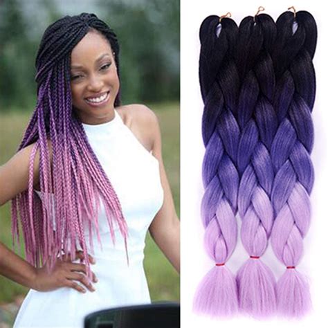 58 Best Images Purple Kanekalon Braiding Hair Meifan Synthetic Easy