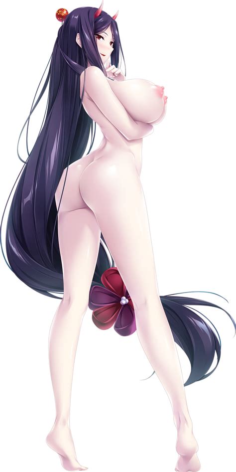 Rule 34 1girls Absurdres Ass Barefoot Black Hair Breast Hold Breasts Choco Chip Completely