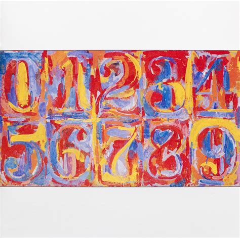 Jasper Johns Encaustic And Collage On Canvas 35x20 Jasper Johns Pop
