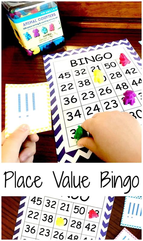 Get Your Free Place Value Bingo For Numbers 20 50 Place Values