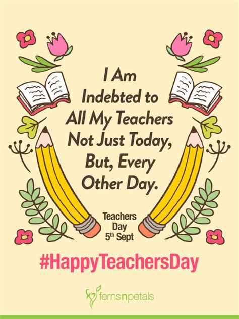 Happy Teachers Day Quotes Wishes Online Ferns N Petals