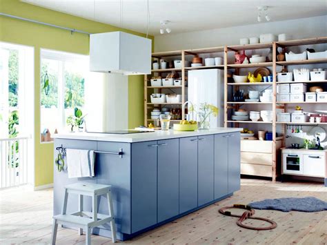 Kitchens With Shelves Instead Of Upper Cabinets - Example of open shelf