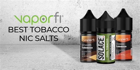 Nic salt e juice is kinda new, but there are already plenty of options out there for vapers that are chasing a bigger hit. Best Tobacco Nic Salt Vape Juices | VaporFi