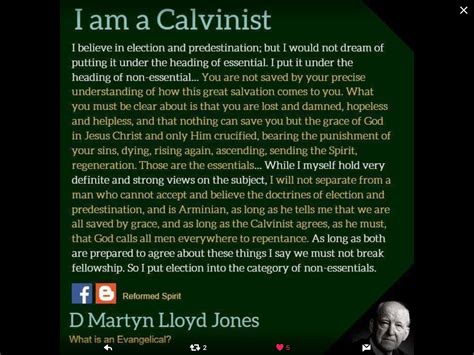 Martin Lloyd Jones I Am A Calvinist Lloyd Jones Calvinist Reformed