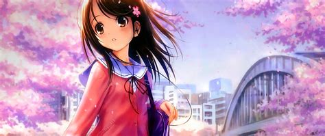 2560x1080 Anime Girl With Headphones Wallpaper2560x1080 Resolution Hd