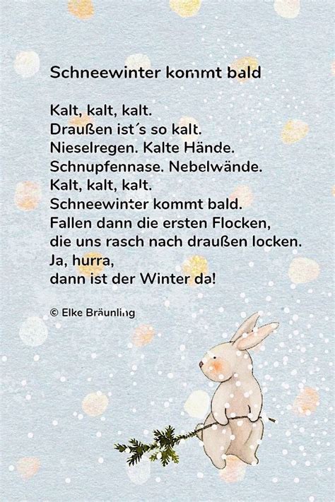 schneewinter kommt bald wintergedichte für kinder kindergedichte gedichte für kinder