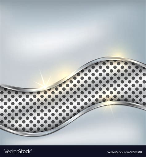 Metallic Silver Background Royalty Free Vector Image