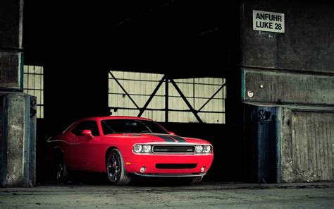 Red Coupe Car Muscle Cars Dodge Challenger Srt Red Cars Hd