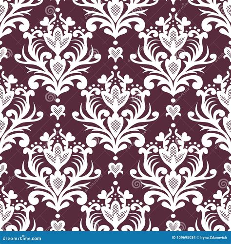 Vector Seamless Floral Damask Pattern Rich Ornament Old Damascus
