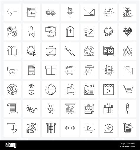 49 Universal Icons Pixel Perfect Symbols Of Message Stationary Pin Glasses Vector