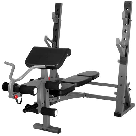 Xmark International Olympic Weight Bench With Leg And Preacher Curl