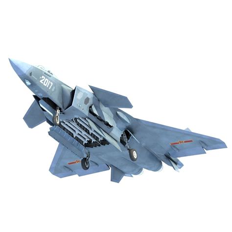 China is the third nation to manufacture. Chinese Stealth fighter Chengdu J-20 J20 Fire Fang 3D ...