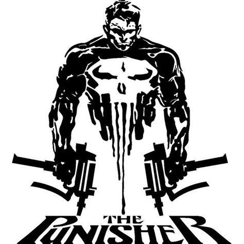 Buy 15cmx166cm Punisher Skull And Words Vinyl Decals