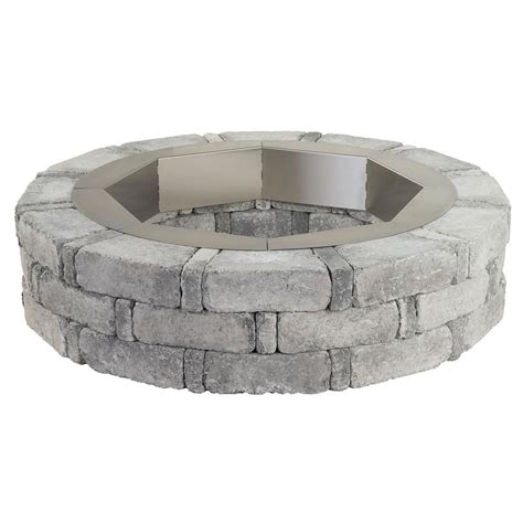 A firepit or an outdoor fireplace is one of the best landscape elements to add to your backyard. Pavestone 46 X 10.5 In. Round Concrete Fire Pit Kit ...