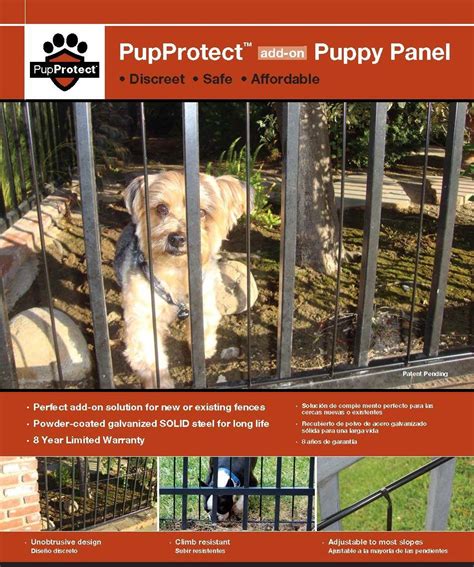 Puppy Panels For Iron Or Aluminum Fence Puppies Paneling Fence
