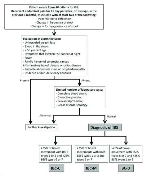 Algorithm For The Diagnosis Of Ibs Ibs Irritable Bowel Syndrome Download Scientific Diagram