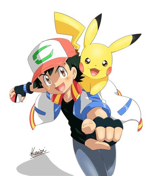 Ash And Pikachu Drawing Free Download On Clipartmag