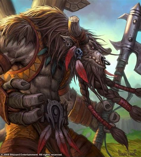 races of wow warcraft tauren fantasy races fantasy warrior fantasy art world of warcraft