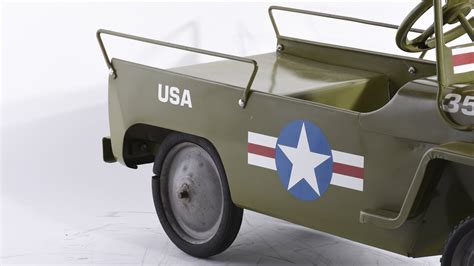 Restored 1950s Usa Army Jeep Pedal Car 40x16x20 K22 Harrisburg 2019