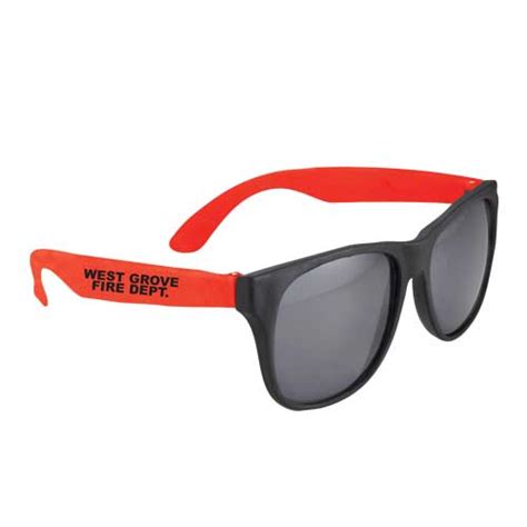 Custom Retro Sunglasses Red