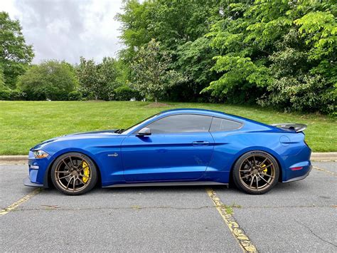 Ford Mustang Gt S550 Blue With Bronze Velgen Vf5 Wheel Front Ford