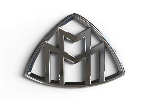 Maybach Logo 3d Cad Model Library Grabcad