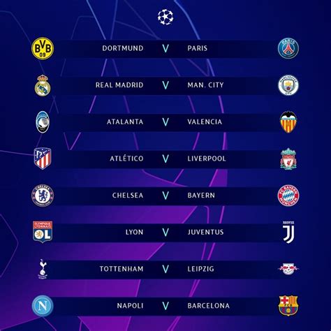 Full match fixtures for the entire league season. Champions League last 16 fixtures
