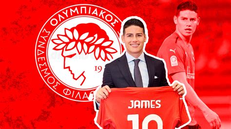 oficial james rodríguez es nuevo jugador de olympiacos fc infobae